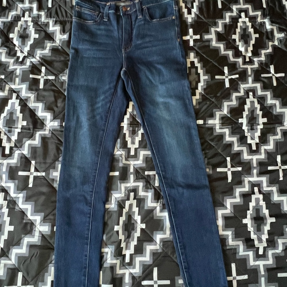 Madewell Blue Skinny Jeans Sleek Fit